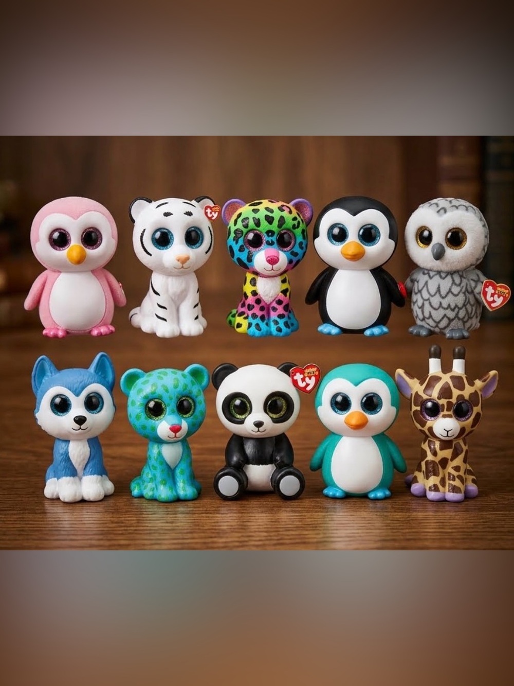 lot of 10 Ty Mini Boos figures